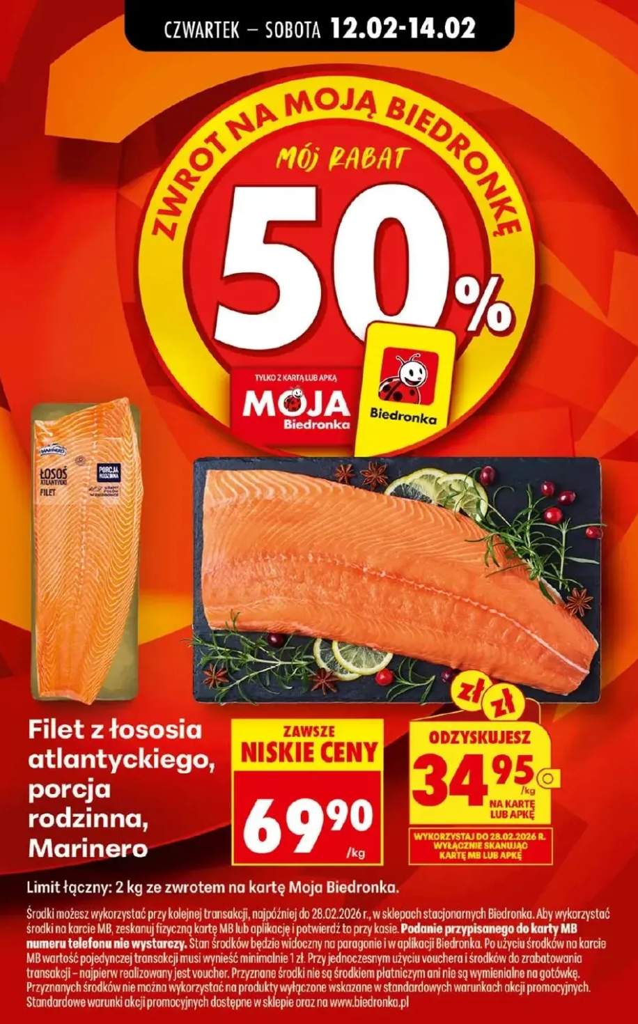 Filet z łososia atlantyckiego, porcja rodzinna