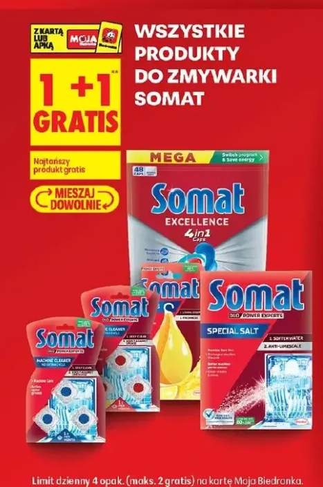 Produkty do zmywarki Excellence 4in1 Caps