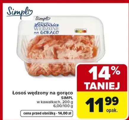 Łosoś wędzony na gorąco w kawałkach