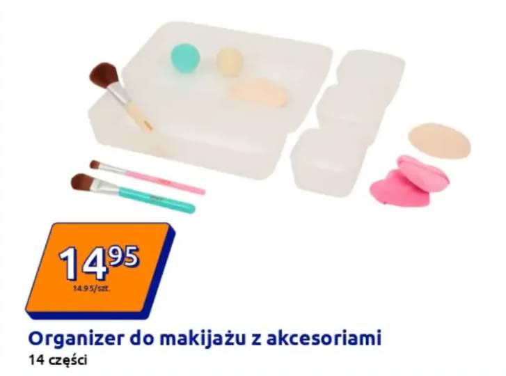 Organizer do makijażu z akcesoriami