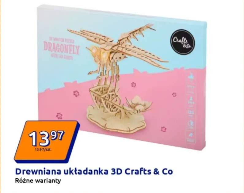 Drewniana układanka 3D