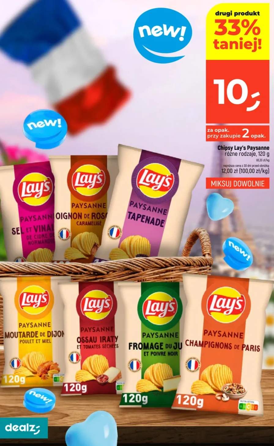 Chipsy Paysanne różne rodzaje