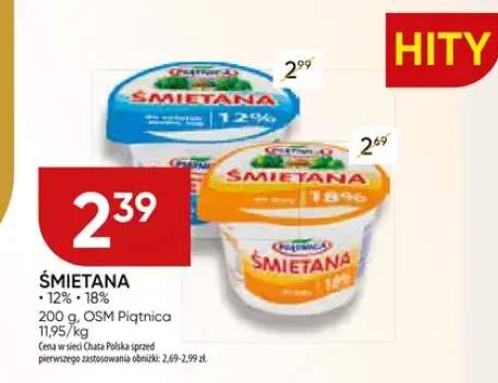 Śmietana 12%, 18%