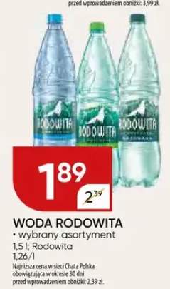 Woda RODOWITA wybrany asortyment