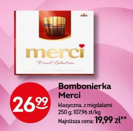 Bombonierka klasyczna, z migdałami