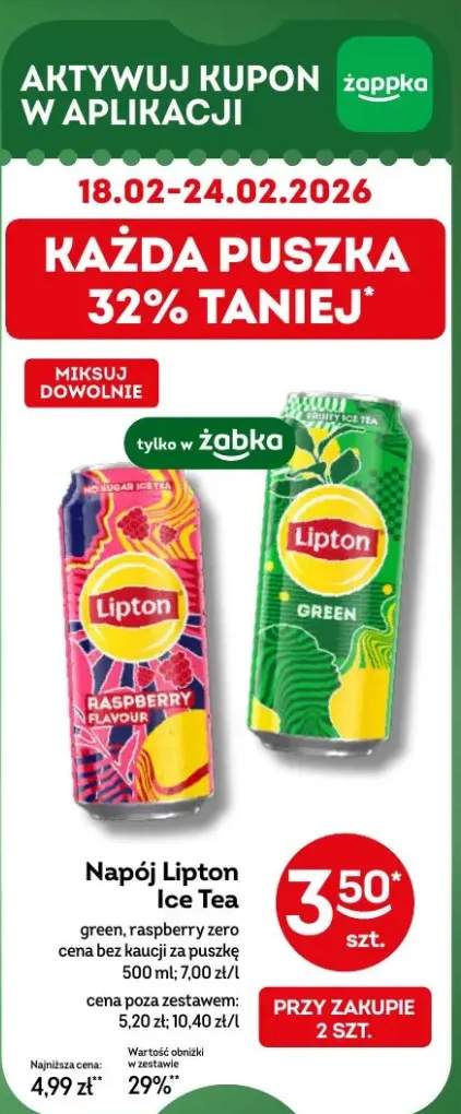 Napój Lipton Ice Tea green