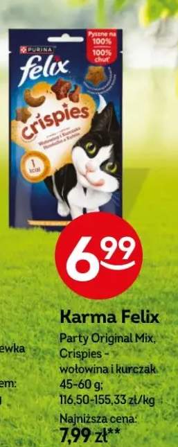 Karma Felix Party Original Mix, Crispies - wołowina i kurczak