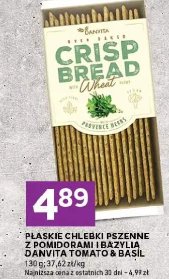 Płaskie chlebki pszenne z pomidorami i bazylią Tomato & Basil