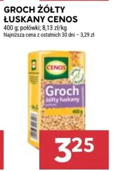 Groch żółty łuskany cenos