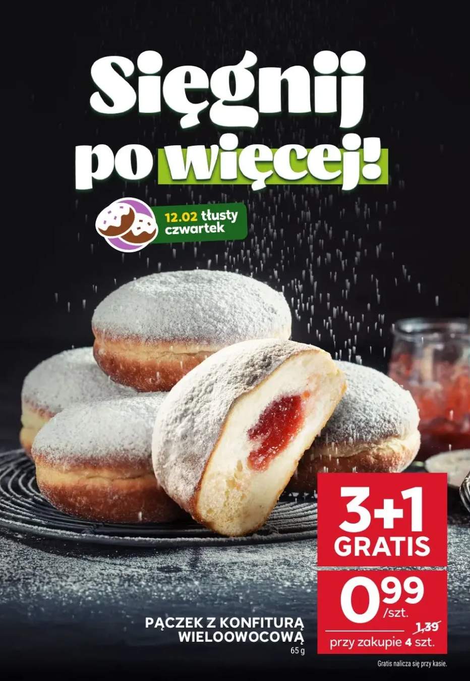 Pączek z konfiturą wieloowocową