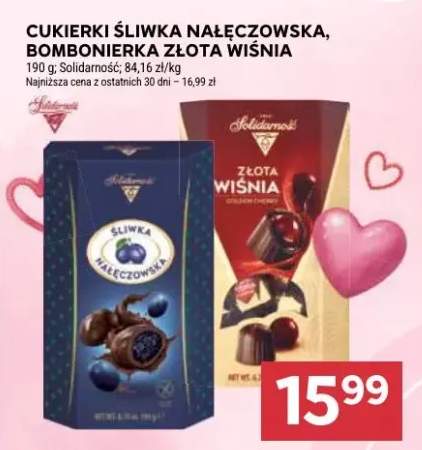 Bombonierka złota wiśnia