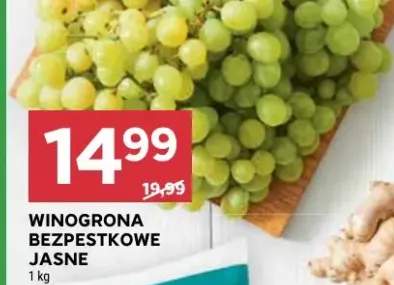 Winogrona bezpestkowe jasne