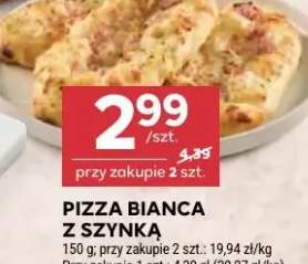 Pizza bianca z szynką