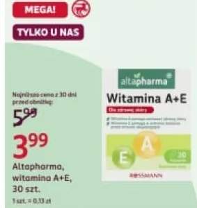 Witamina A+E, 30szt.