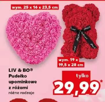 Pudełko walentynkowe z różami różne rodzaje