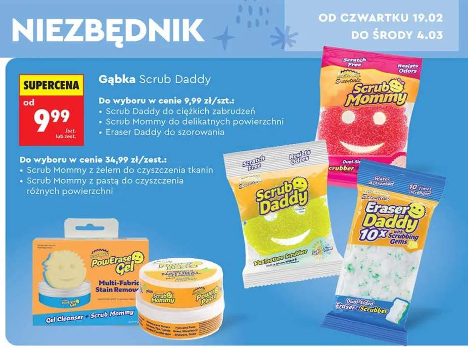 Gąbka Scrub Mommy z żelem do czyszczenia tkanin