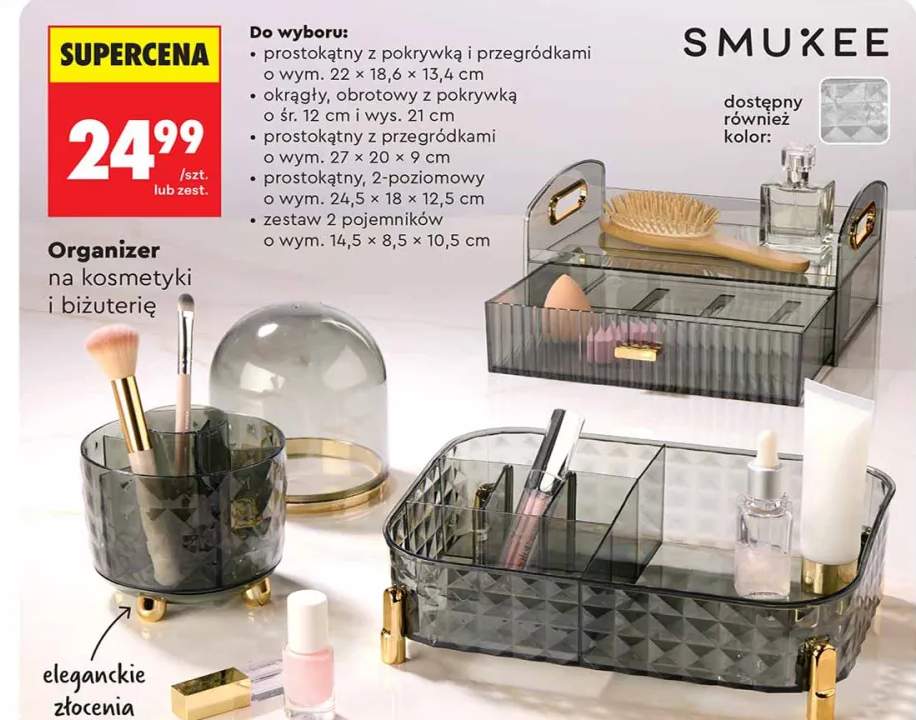 Organizer zestaw 2 pojemników