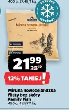 Miruna nowozelandzka filety bez skóry