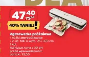 Zgrzewarka próżniowa z noży antypoślizgowe
