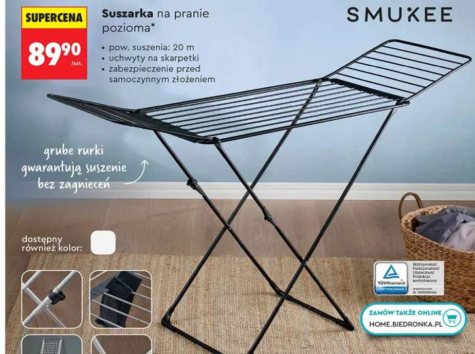 Suszarka na pranie pozioma