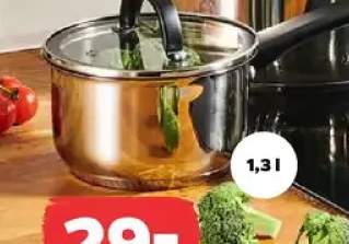 Rondel nierdzewny 14 cm z pokrywką