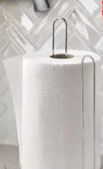 Stalowy stojak na ręcznik papierowy wym. 18x1.3 cm