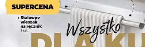 Stalowy wieszak na ręcznik