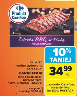 Żeberka BBQ ze śliwką wolno gotowane barbecue