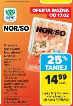 Krewetki gotowane bez głowy