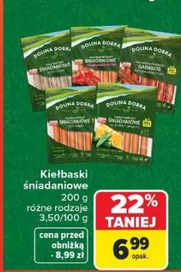 Kiełbaski śniadaniowe różne rodzaje