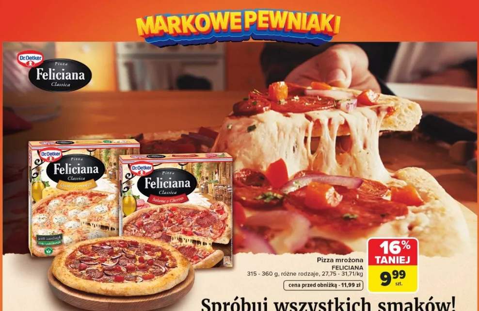 Pizza mrożona Feliciana różne rodzaje