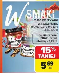 Pasta warzywna różne rodzaje