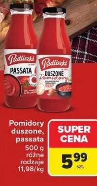 Pomidory duszone, passata różne rodzaje