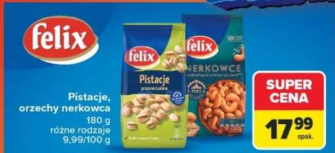 Pistacje, orzechy nerkowca