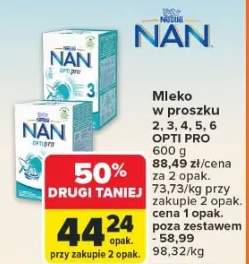 Mleko w proszku Nan 2, 3, 4, 5, 6 Opti Pro
