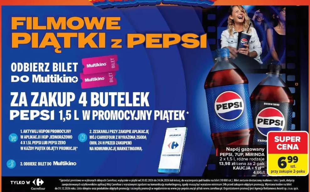 Napój gazowany Pepsi, 7up, Mirinda