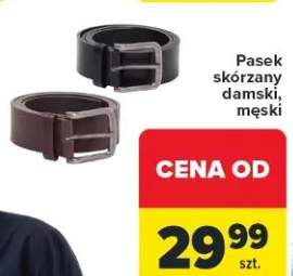 Pasek skórzany damski, męski