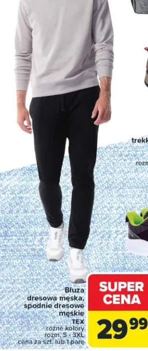 Bluza dressowa męska, spodnie dressowe męskie