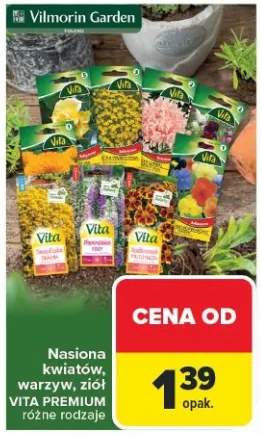 Nasiona kwiatów, warzyw, ziół VITA PREMIUM