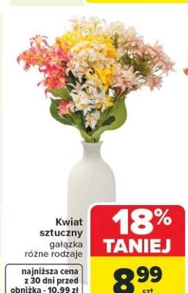 Kwiat sztuczny gałązka różne rodzaje