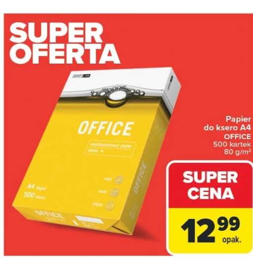 Papier do ksero 500 kartek 80 g/m²