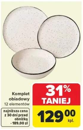 Komplet obiadowy 12 elementów