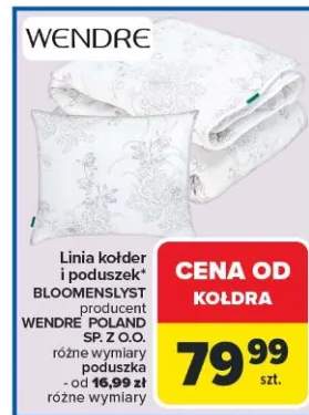 Linia kołder i poduszek Bloomenslyst producent Wendre Poland Sp. z o.o. różne wymiary poduszka - od 16,99 zł różne wymiary