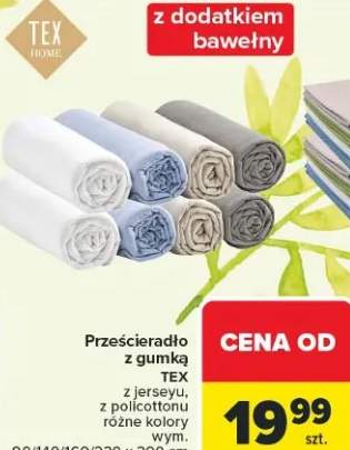 Prześcieradło z gumką Tex z jerseyu, z poliestronu różne kolory wym. 90/140/160/220 x 200 cm