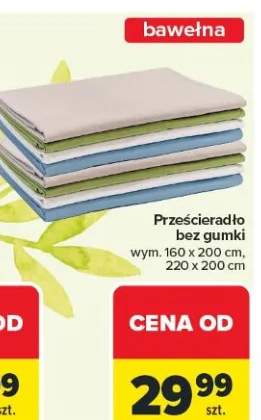 Prześcieradło bez gumki wym. 160 x 200 cm, 220 x 200 cm
