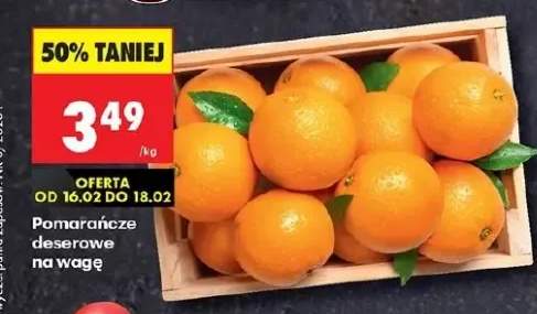 Pomarańcze deserowe na wagę