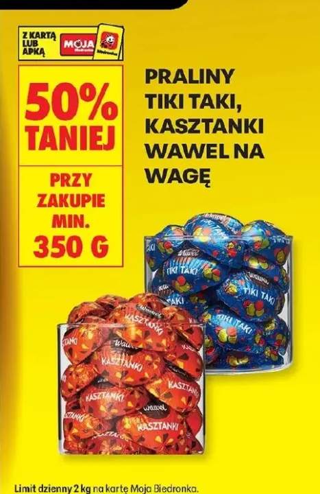 Praliny Tiki Taki i Kasztanki na wagę