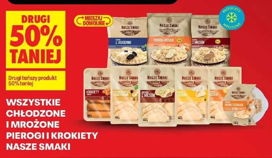 Wszystkie chłodzone i mrożone pierogi DRUGIE -50%