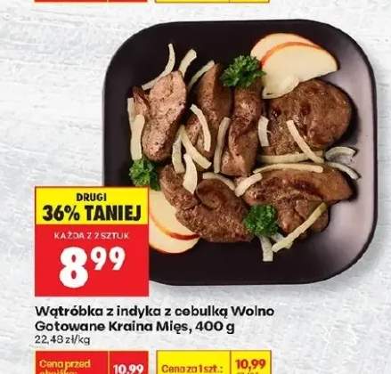 Wątróbka z indyka z cebulką Gotowane Kraina Mięs