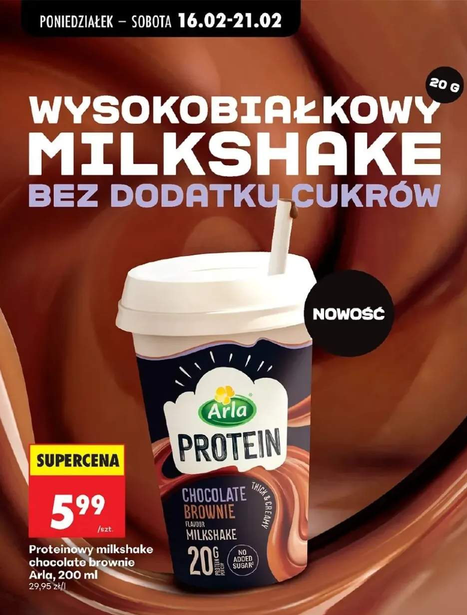 Proteinowy milkshake chocolate brownie